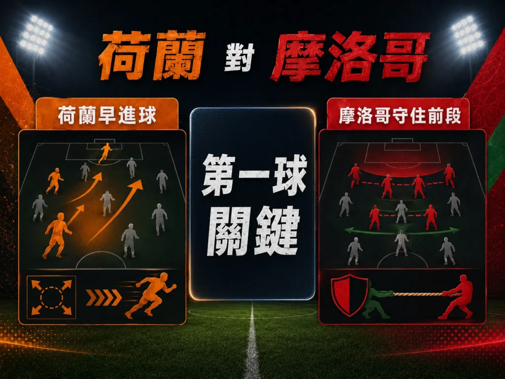 荷蘭對摩洛哥第一球關鍵分析,先進球將改變比賽節奏與戰術選擇。